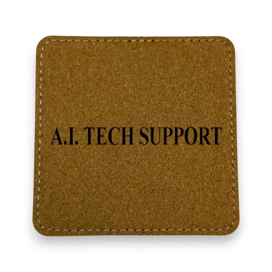 Coaster - A.I. Tech Support - SET OF 2 - Leather or Stitched Cork Rawhide {2}