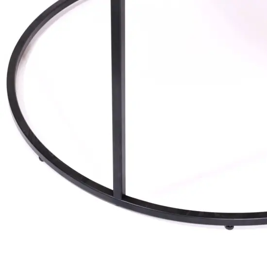 Cosimo Round End Table &ndash; Elegant Accent Table for Living Room D&eacute;cor-21.65X21.65X21.65" {4}