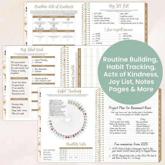 bloom daily planners 2025-26 Academic Planner, Soft Cover, 8.5" x 11", Butterfly Garden {6}