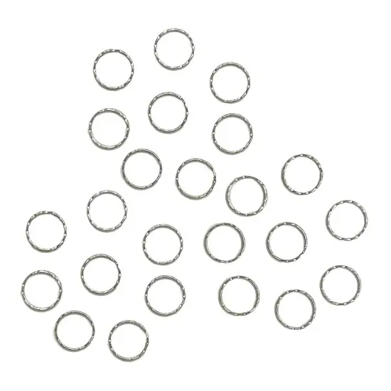 Key Ring Nickel 1" Round {2}
