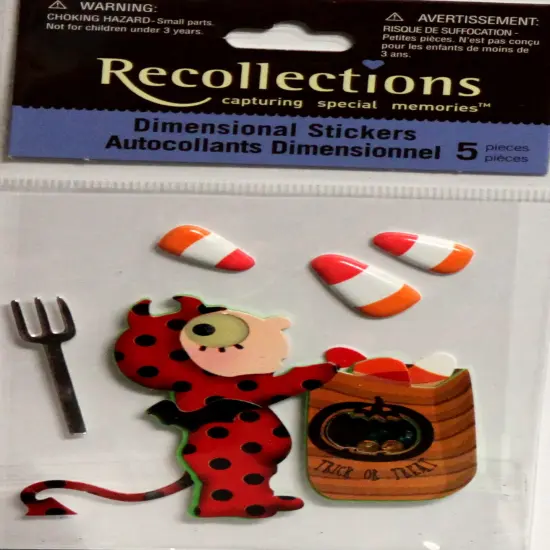 Recollections Vintage Halloween Little Devil Dimensional Stickers {1}