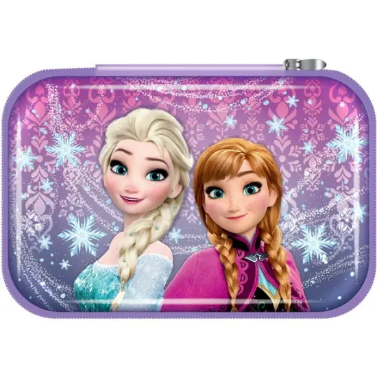 Disney Frozen Purple Molded Pencil Case with Anna and Elsa for Organization {1}