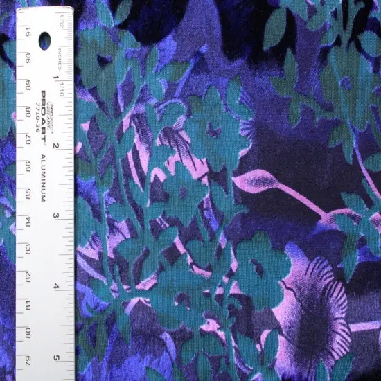 1 Yard Dainty Floral Fabric Multipurpose 36" x 60" Purple {5}