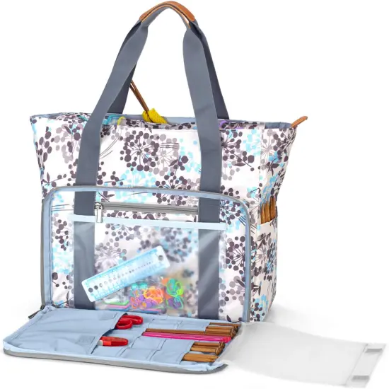 Knitting Bag &ndash; Dandelion Yarn Tote Organizer {1}