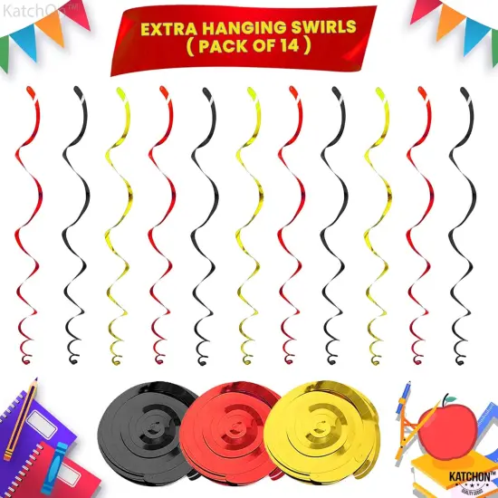 Hanging Swirls for School Decorations - Pack of 46 {3}