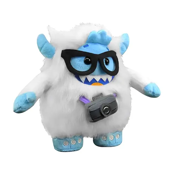WhimWham 8" Plush, Yeti Nerd Glasses {1}