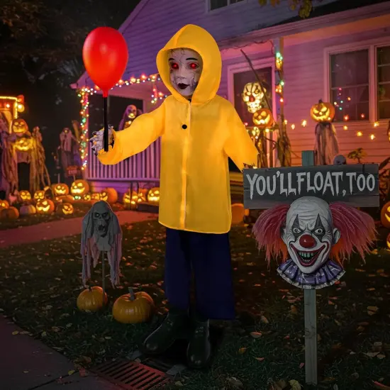Halloween Animatronics Life Size Light Up Balloon {4}