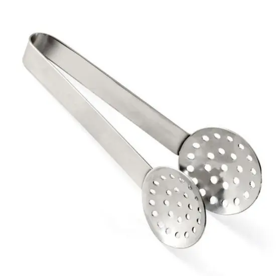 Norpro 6.25" Stainless Steel Round Tea Bag Squeezer Tongs {1}