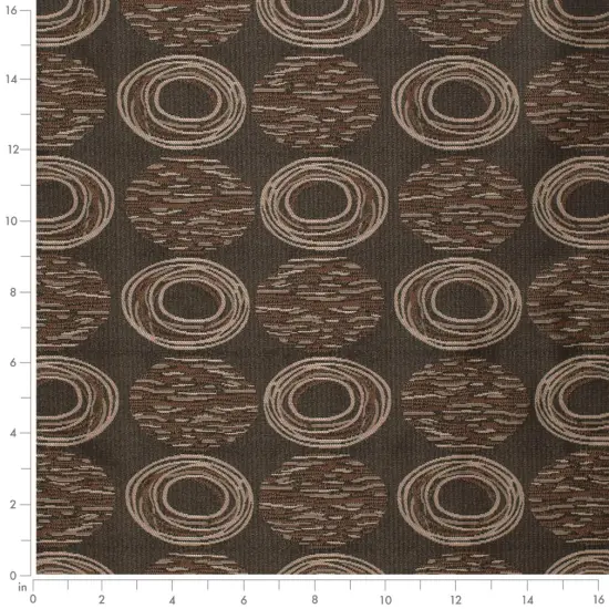 Ebony - Black AbstractGeometric Upholstery Fabric 54 Inches" {2}