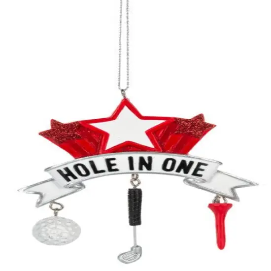 Golf Dangle Ornament - Hole In One {1}