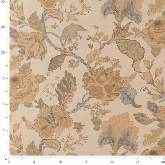 Upholstery Fabric - Coral & Peach,Pink Floral Upholstery Fabric 54 Inches" {4}