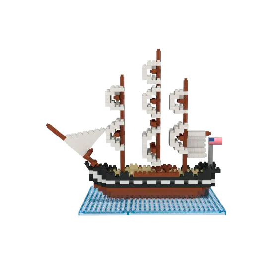 USS Constitution Mini Building Blocks {3}