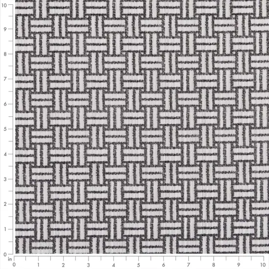 Charcoal - Grey & Silver Abstract & Geometric,Small Scale Upholstery Fabric 54 Inches" {2}