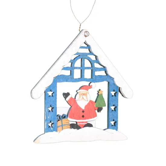 Santa's Cottage Holiday Ornament {1}