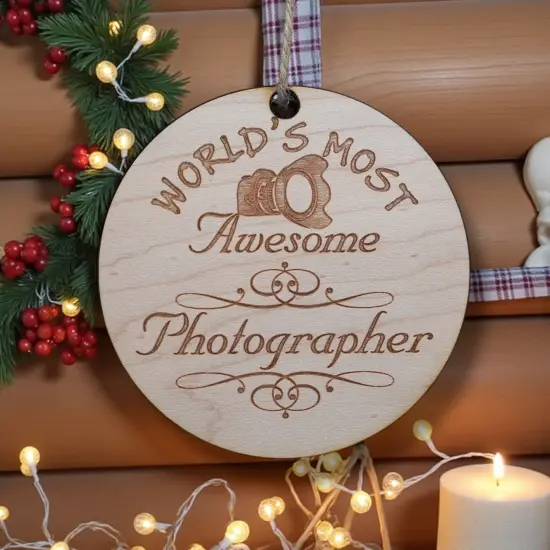 Worlds most Awesome Photographer - Ornament {2}