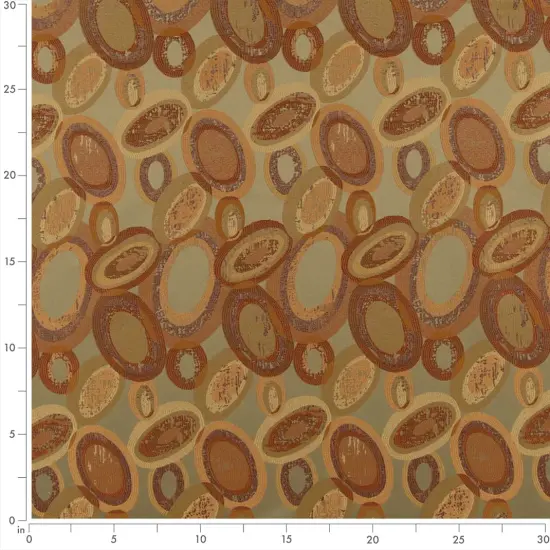Prairie - Green,orangeRust AbstractGeometric Upholstery Fabric 54 Inches" {2}