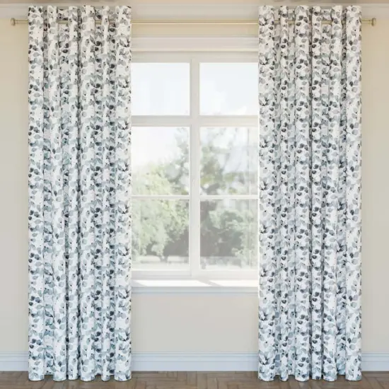 Upholstery Fabric - Aqua & Teal,Blue Leaves Upholstery Fabric 54 Inches" {2}