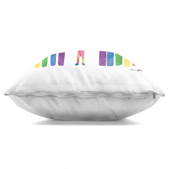 Stupell Industries Love Is Love Pride Inclusivity Indoor Pillow, 18 x 7 x 18 {3}