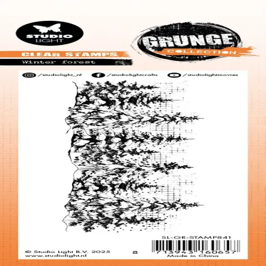 Studio Light Grunge Clear Stamp-Winter Forest {3}