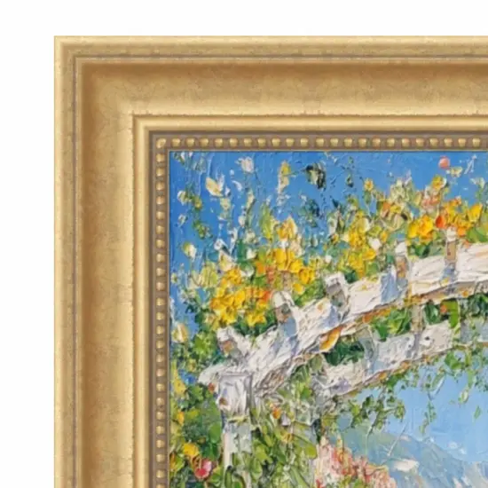 Traditional Golden Scoop Bead Picture Frame 13x19 frame {4}