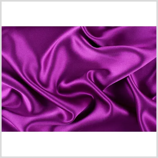 1 Yard Sparkling Purple Silk Crepe Back Satin Soft Smooth Luxurious Elegant Premium Fabric 44 inch Width {3}