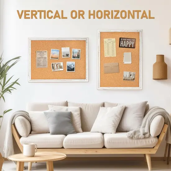 White Cork Board for Wall - 24 X 18 Inches(White) {2}