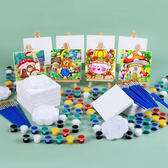 20 Set Mini Canvas Painting Kit {4}