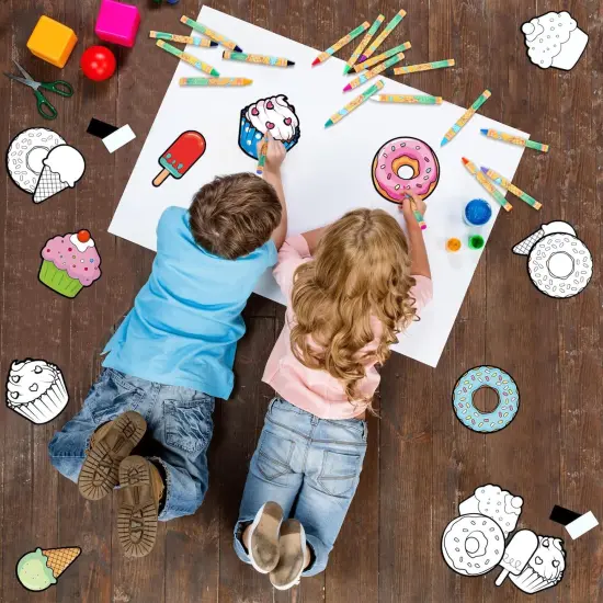 30 Pcs Crafts Color Your Own Magnet for Kids {2}