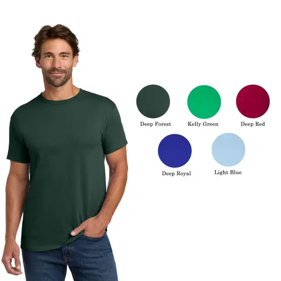 Hanes Essential-T T-Shirt for Men's Cotton Tees Sand {4}