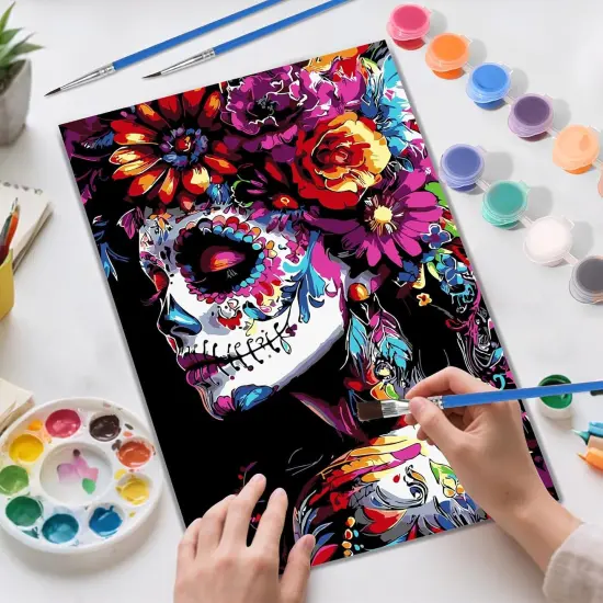 Gothic Paint by Numbers Kit - 8x12 Inches {2}