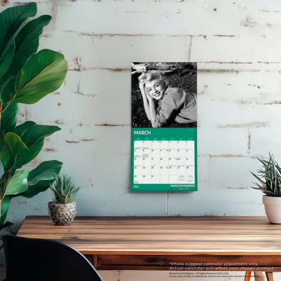 Marilyn Monroe OFFICIAL | 2026 7 x 14 Inch (Hanging) Monthly Mini Wall Calendar {5}