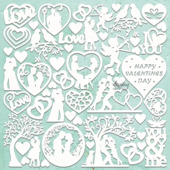 Mintay Valentine's Day Chippies Decor  {1}