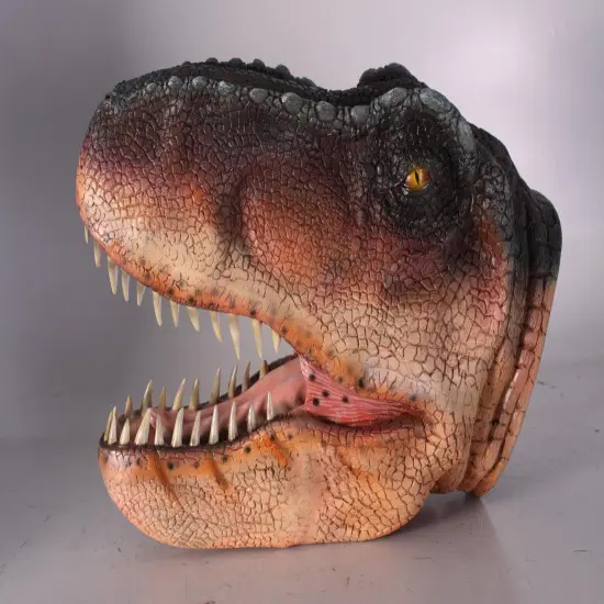T-Rex Dinosaur Head Medium Life Size Statue {5}