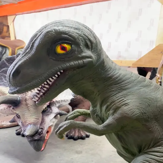 Baby T-Rex Dinosaur No Net Life Size Statue {4}