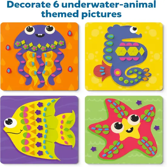 Foam Sticker Art Activity - Under The Ocean {3}