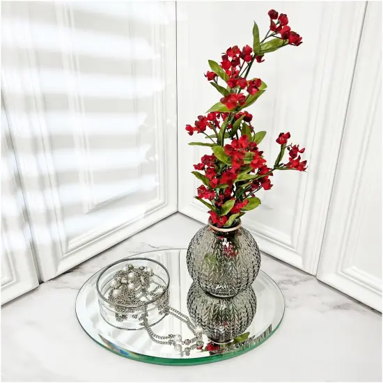 Plymor 7" x 9" Oval, 5mm Thick Beveled Glass Mirror {4}