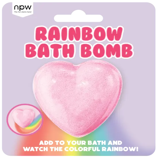 RAINBOW HEART BATH BOMB {1}