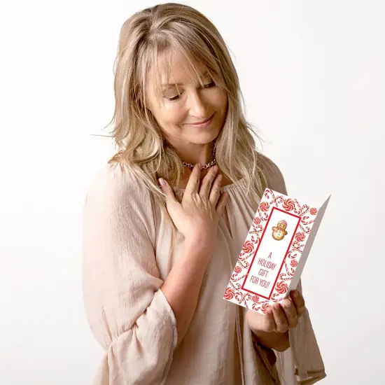 Great Papers! Peppermint & Candy Cane Holiday Gift /Money Card Holders with Envelopes, 6.5" x 11", 12 Count {6}