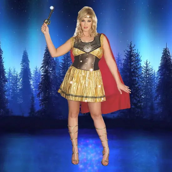 Golden Gladiator Warrior Dress Women's Costume Idea Women&rsquo;s XL {1}