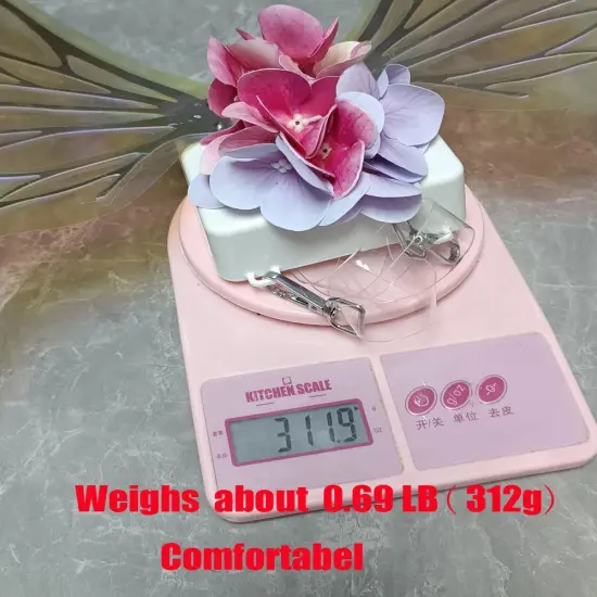 Fairy Wings for Girls,Sparkling Glowing Wings with LED Lights,Electric Butterfly-Wings for Women,Perfect Fairy Costume and Party {4}