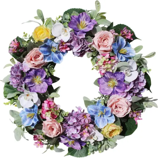 24 Inch Spring Wreaths for Front Door {1}
