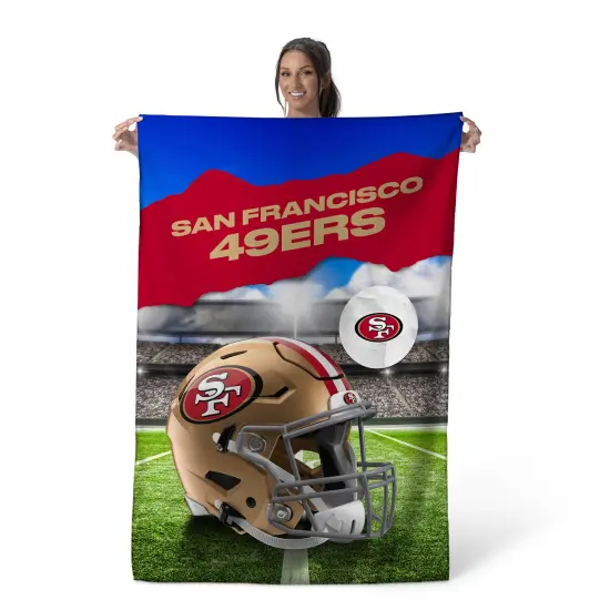 San Francisco 49ers NFL Midfield Wall Hanging Tapestry 40 x 57 inches {2}