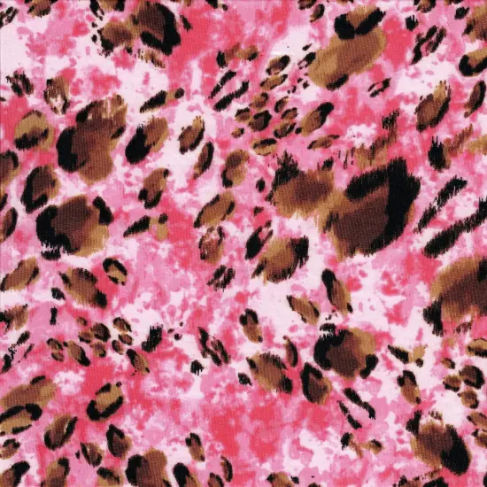 1 Yard DTY Animal Print Fabric Stretch Knit Soft Lightweight Polyester Spandex 58/60 Inch Wide TEAL {4}