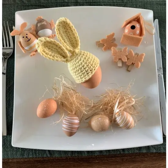 DIY Crochet Pattern Easter Bunny Egg Warmers PAK329 {3}