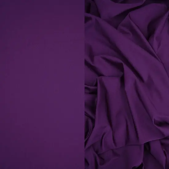 1 Yard Shiny Yoga Tricot Jersey Stretch Sublimation Fabric 58/60 Inches Wide PURPLE {1}