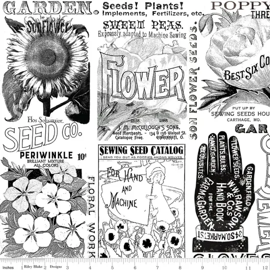 Garden Blender in White (c15690-white) | Sewing Seeds III | J Wecker Frisch | Riley Blake {1}