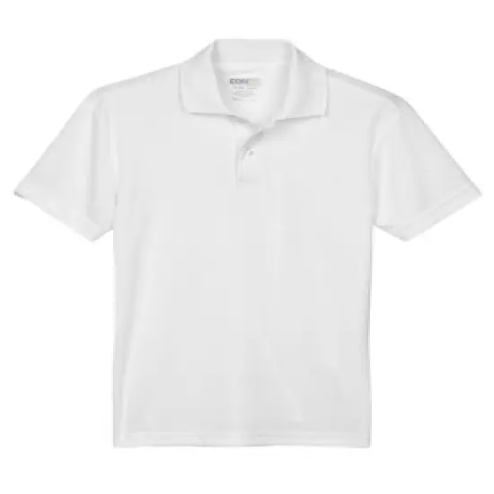 CORE&reg; Youth Origin Performance Piqu&eacute; Polo White {1}
