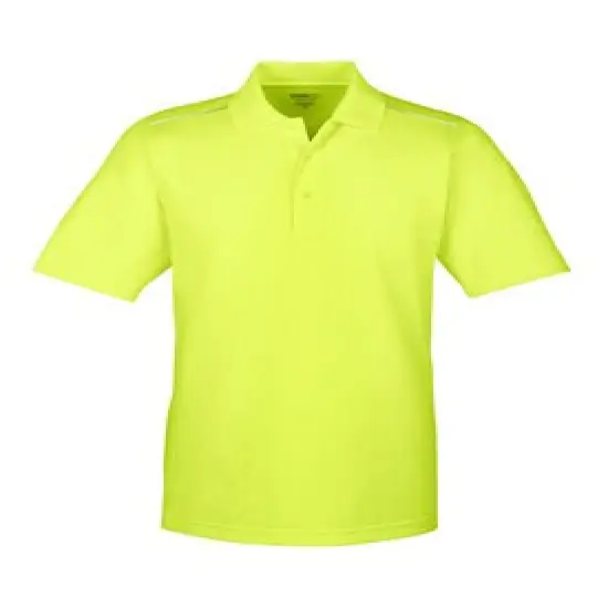CORE&reg; Men's Polo with Reflective Piping Safety Yellow {1}