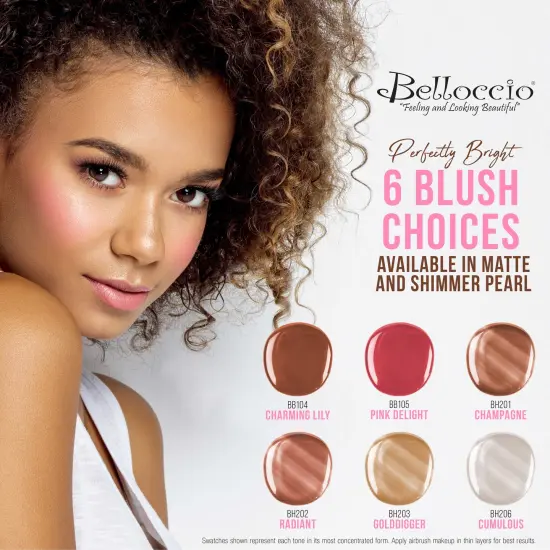 Belloccio Ultimate Airbrush Makeup & Spray Tanning System; Makeup & Tanning Airbrushes, Medium Shade Foundations, Blushes & Tanning Solution {6}