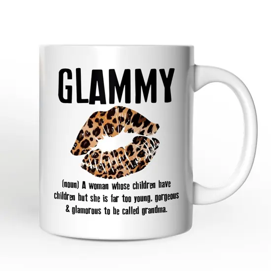 Leopard Lips Glammy Definition Mug, Coquette Grandma Gift {4}